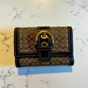 Coach Brown Tri-fold Wallet
